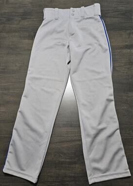 Alleson Athletic Gray Blue Youth Size Medium Baseball/Softball Pants